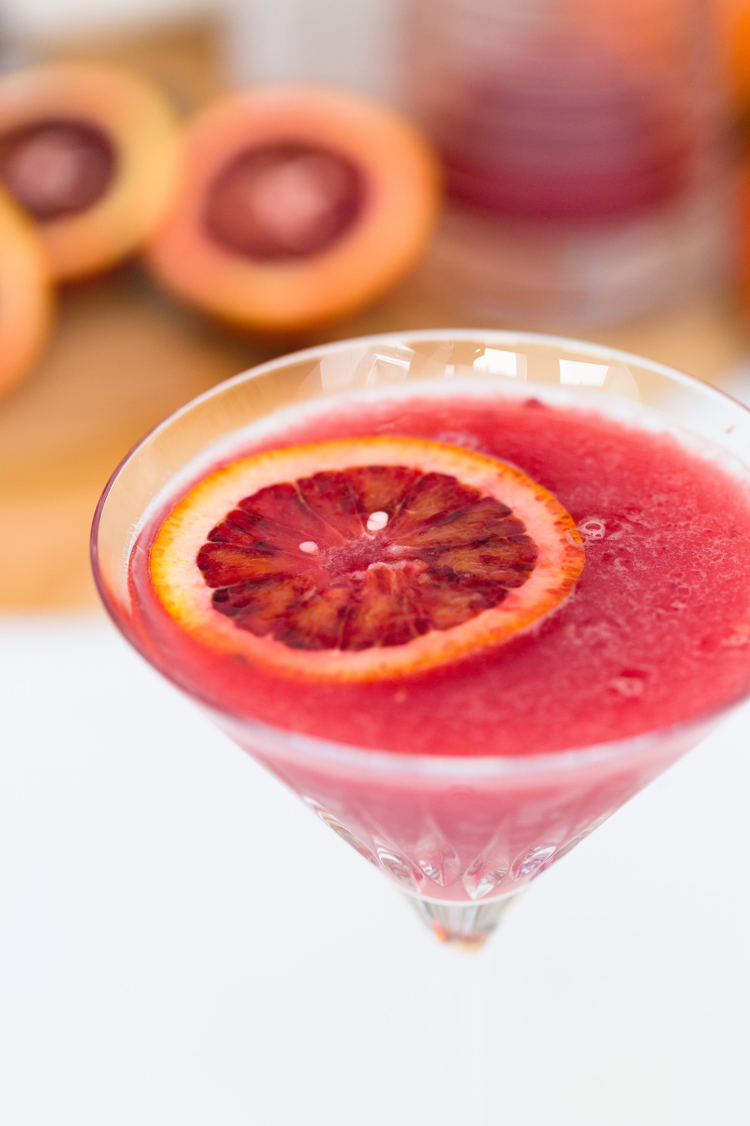 Eva Amurri Martino creates a blood orange and ginger martini to serve at her dinner party