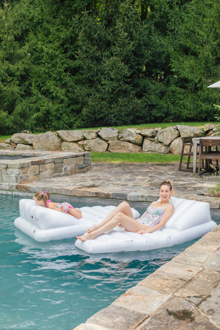 Eva Amurri Martino updates her outdoor decor with pool floats from Frontgate