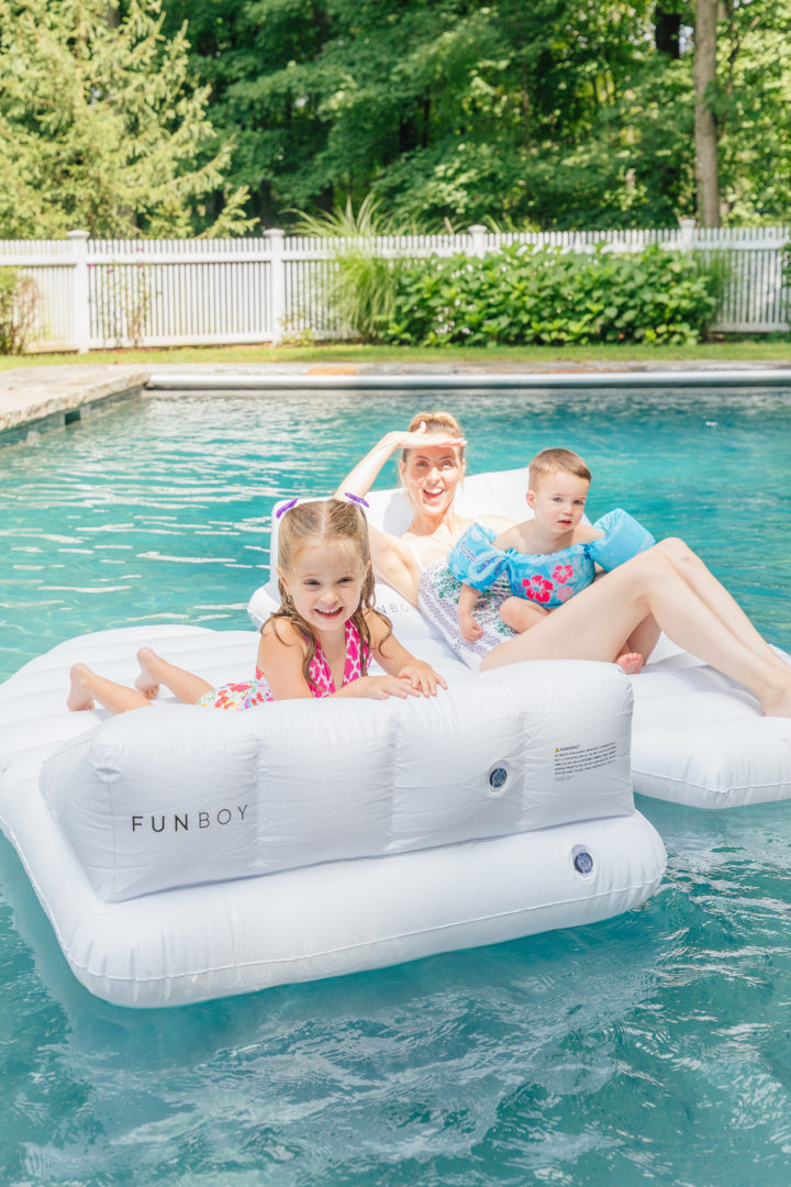 Eva Amurri Martino updates her outdoor decor with pool floats from Frontgate