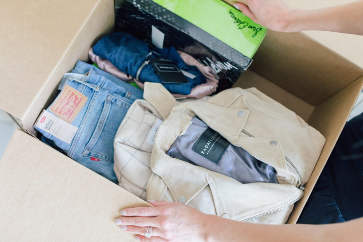 Eva Amurri Martino opens up her first Amazon Prime Wardrobe package
