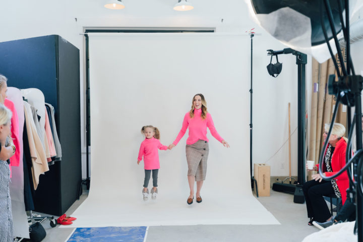 Eva Amurri Martino shares some behind-the-scenes of her collaborative Mother-Daughter fleece with Dudley Stephens