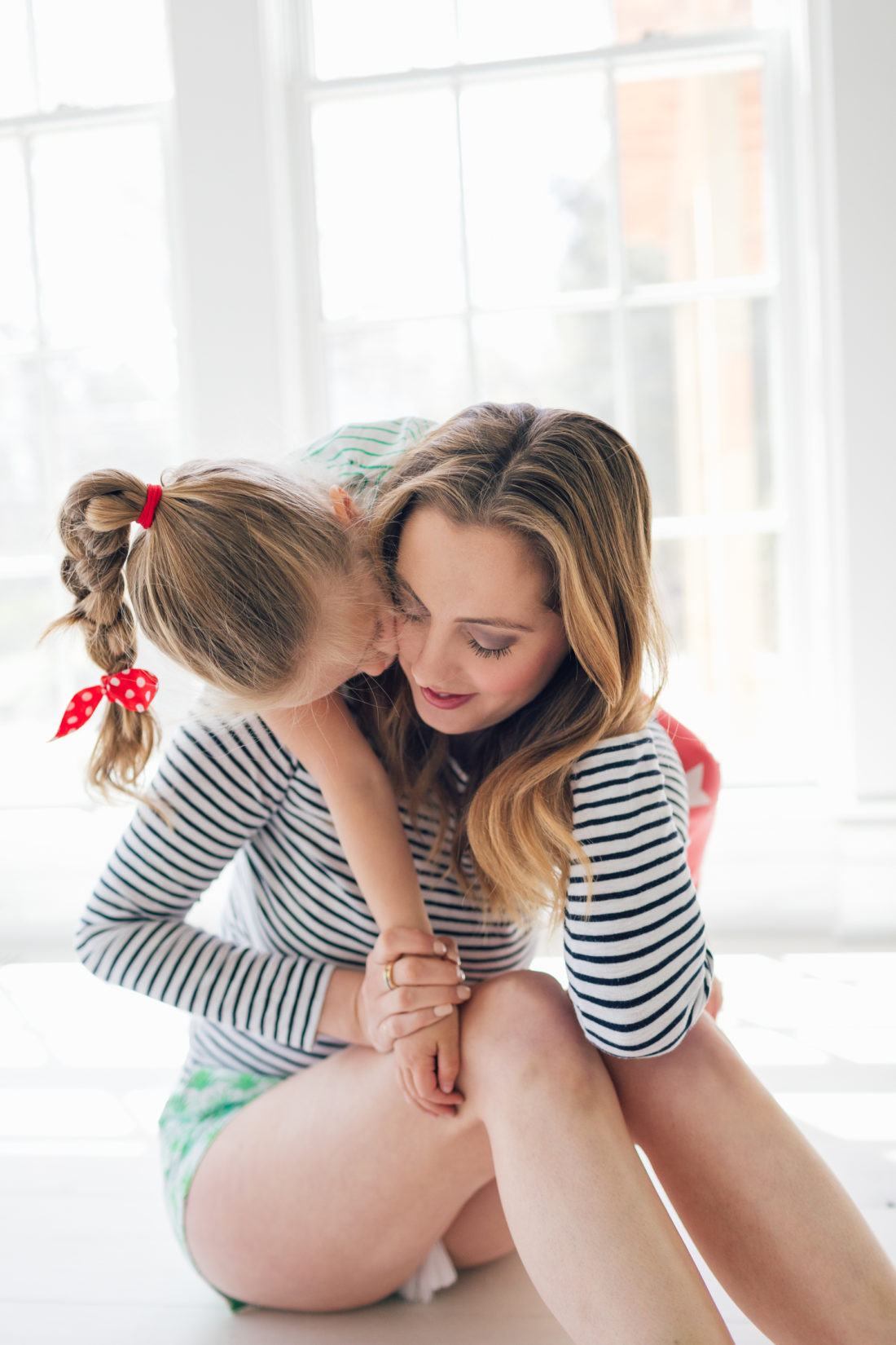 Eva Amurri Martino gets a hug from her daughter Marlowe in their new Connecticut home