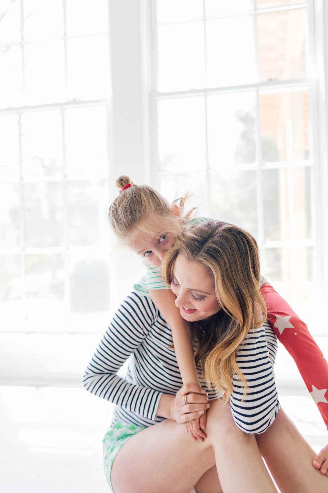 Eva Amurri Martino gets a hug from her daughter Marlowe in their new Connecticut home