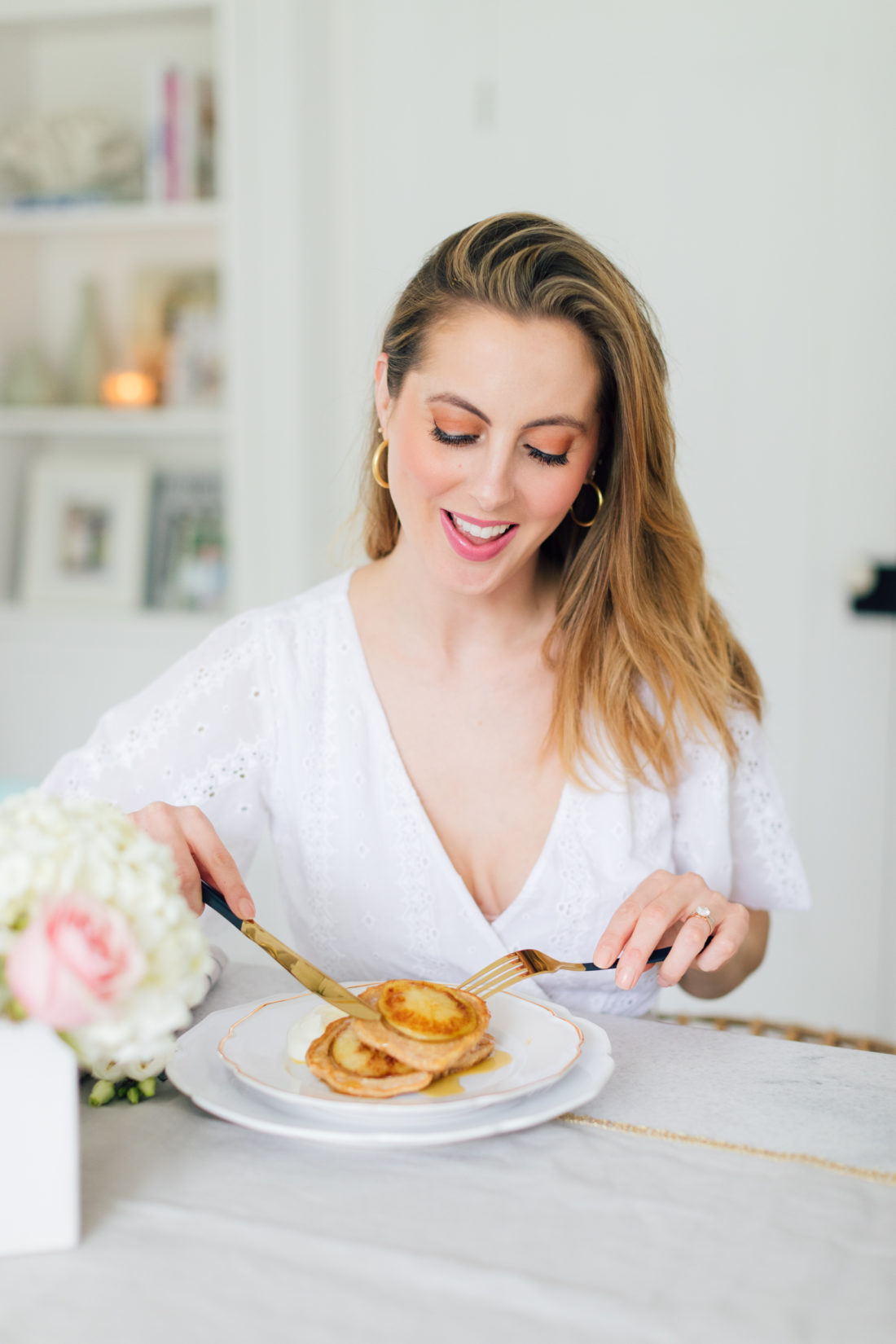 Eva Amurri Martino of Happily Eva After shares her recipe for Glow Pancakes for Mother's Day Brunch
