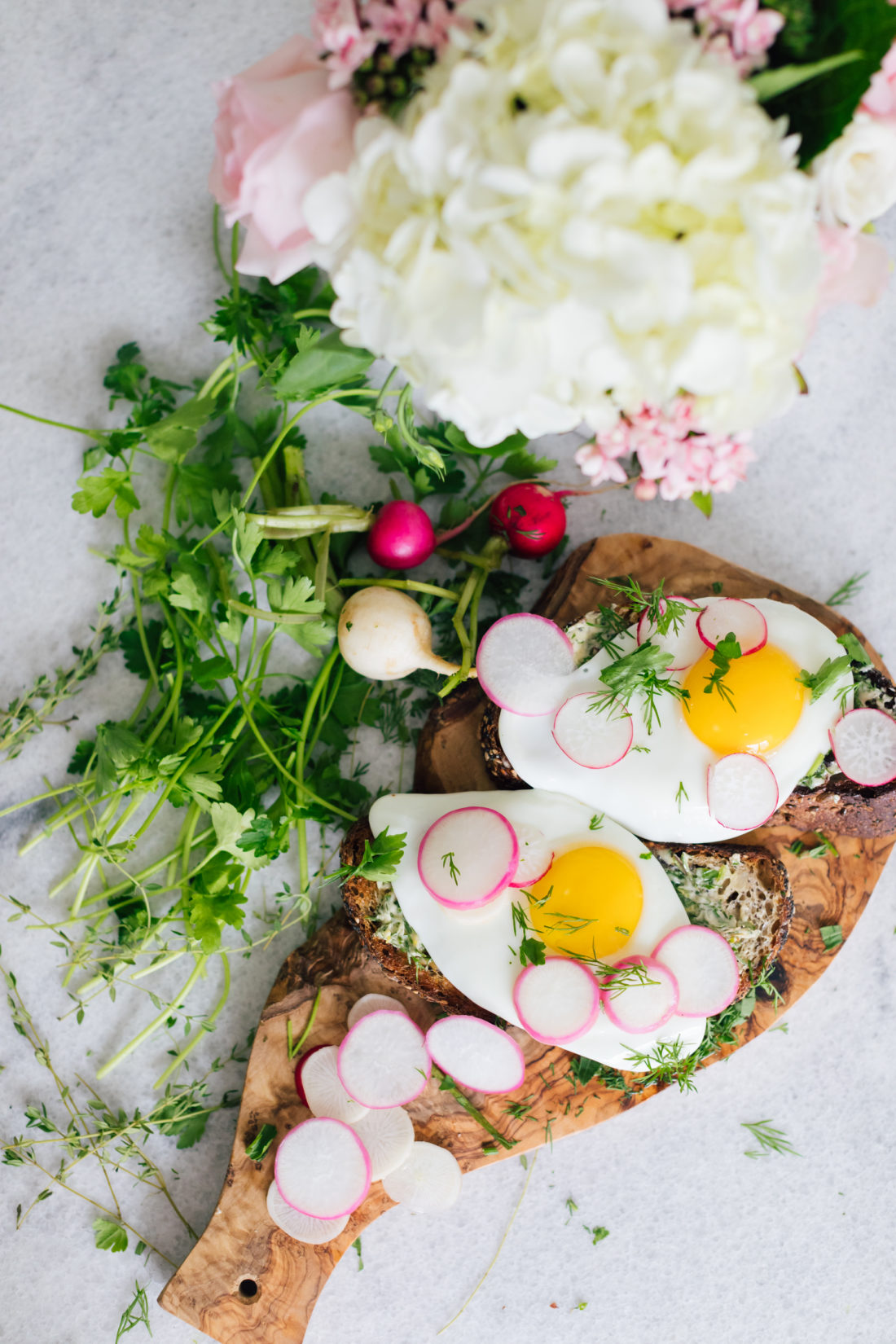 Eva Amurri Martino of Happily Eva After shares her recipe for Egg Toasts for Mother's Day Brunch