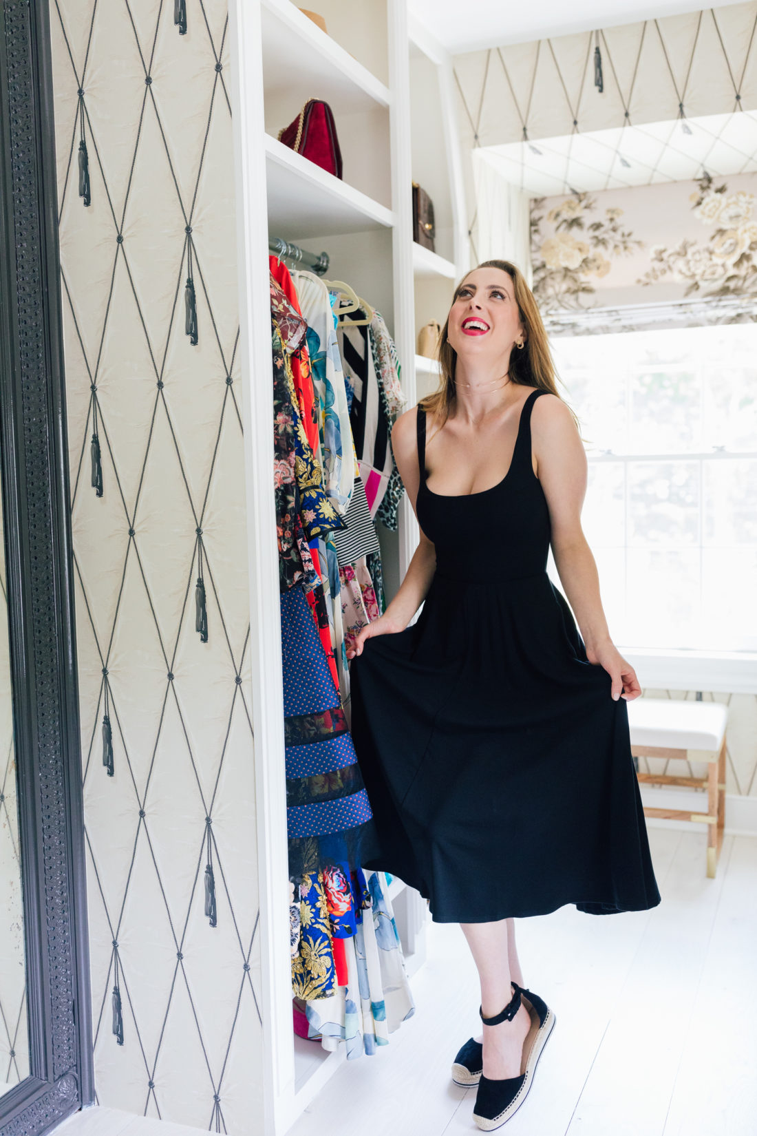 Eva Amurri Martino tries on outfits for her family trip to Italy