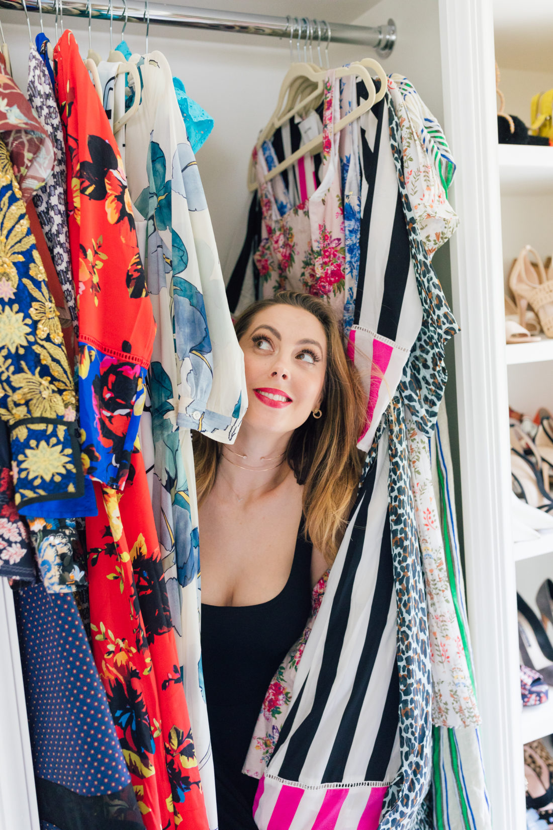Eva Amurri Martino pops out of her colorful closet