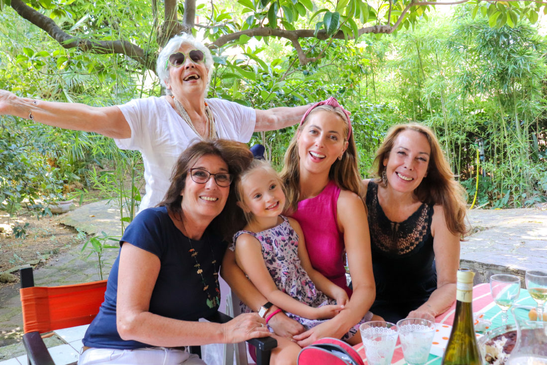 Eva Amurri Martino with children Marlowe and Major and her Italian Family