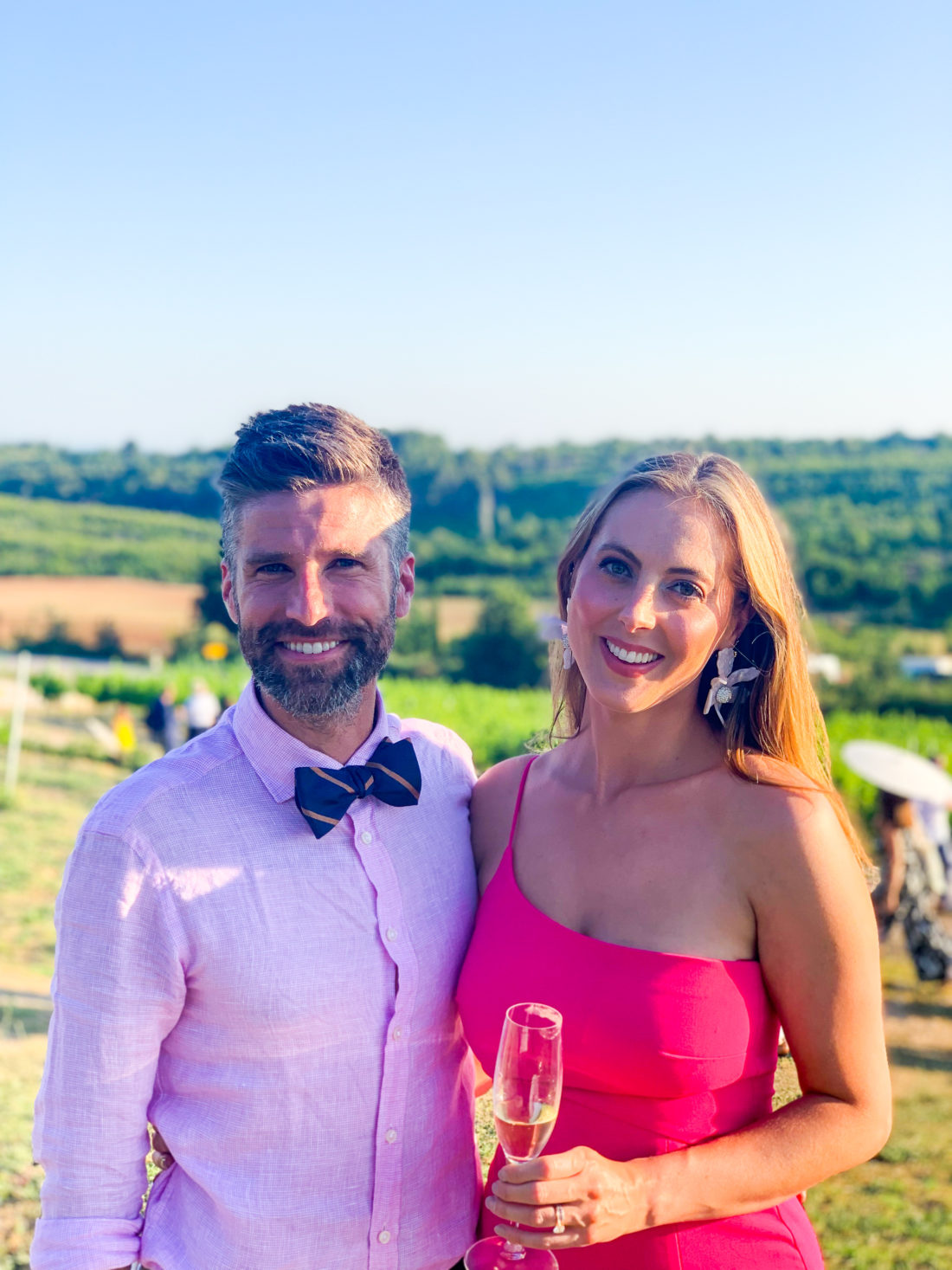 Eva Amurri Martino and husband Kyle at a wedding in Croatia