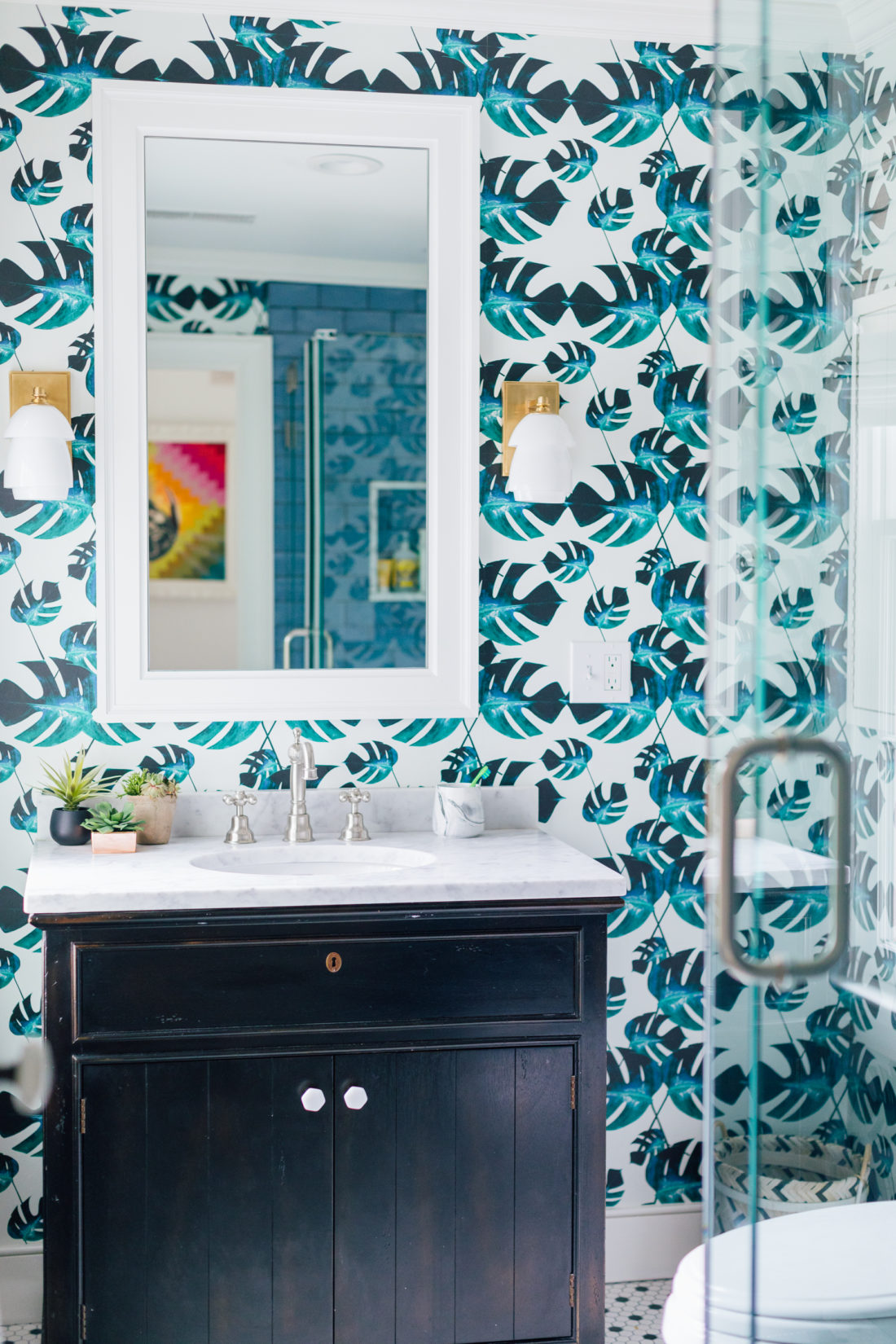 Eva Amurri Martino's son Major's Bathroom Reveal in their renovated Westport home