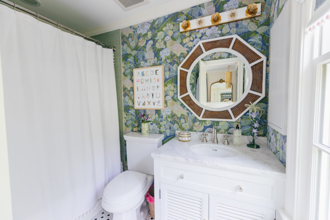 Marlowe Martino's colorful new ensuite bathroom reveal